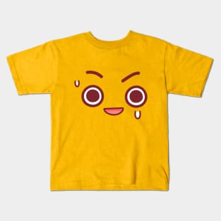 Anxious Cute Face Kids T-Shirt